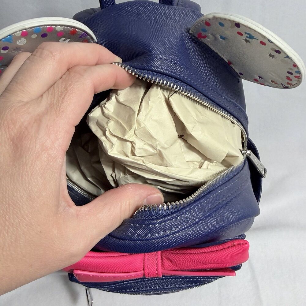 Loungefly Hong Kong Disneyland 15th Anniversary Exclusive Mini Backpack Purse - Picture 9 of 11